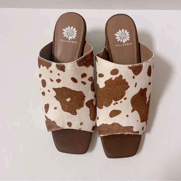 NEW Yellowbox Cataline Cow Hair Heel Size 7.5 - Picture 7 of 14